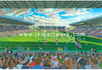 DCBL Stadium Fine Art Print - Widnes Vikings Rugby League